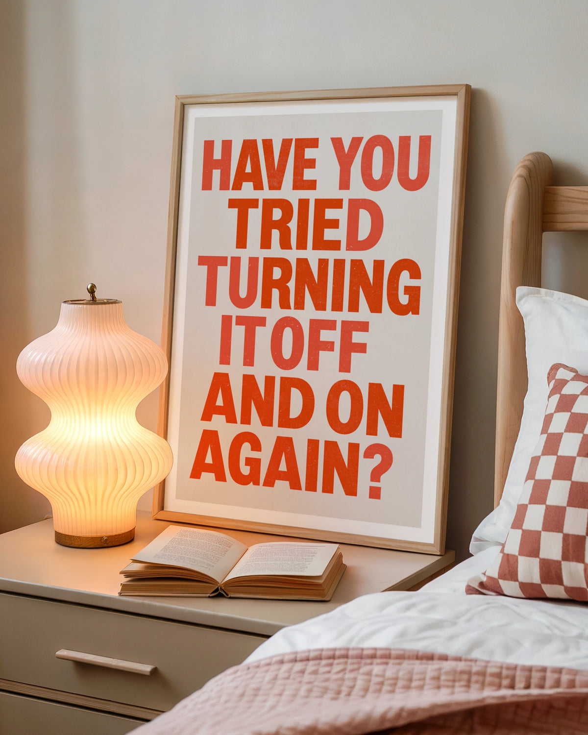 Have You Tried Turning It Off And On Again Poster, Funny Tech Quote Print