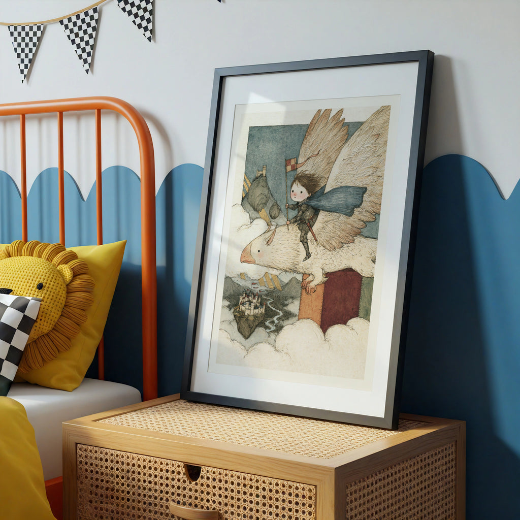 Fantasy Knight Boys Mythical Adventure Print