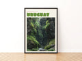 Uruguay Travel Poster, Contemporary Quebrada de los Cuervos Gorge, South America Wall Art Print