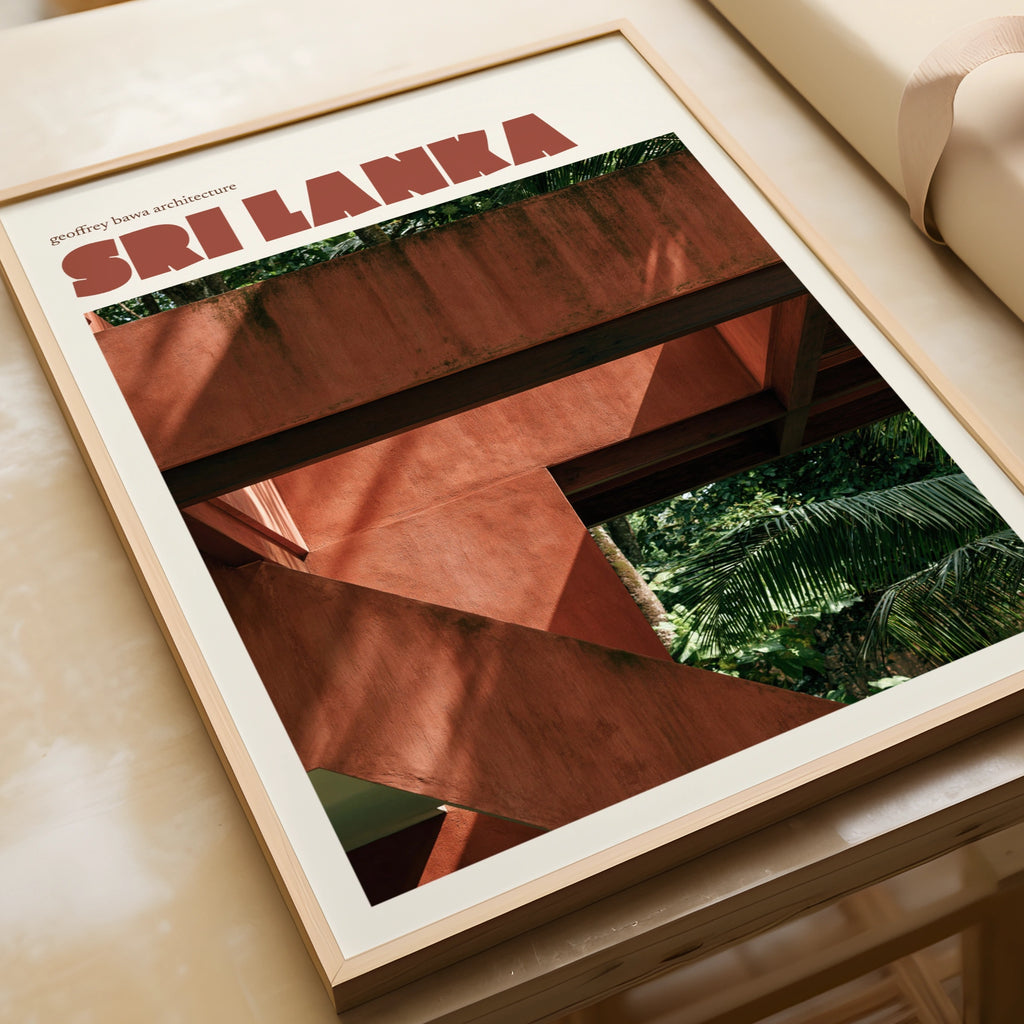 Sri Lanka Print, Geoffrey Bawa Architecture Contemporary Travel Wall Art