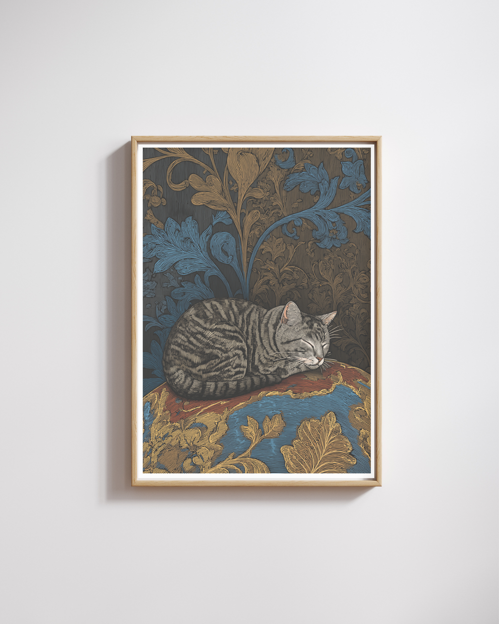 Sleeping Cat Art Print