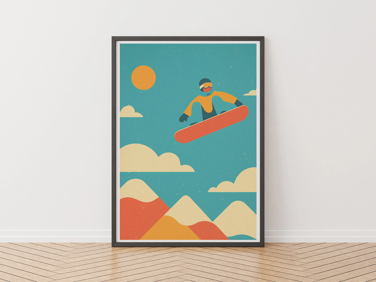 Snowboarding Wall Art