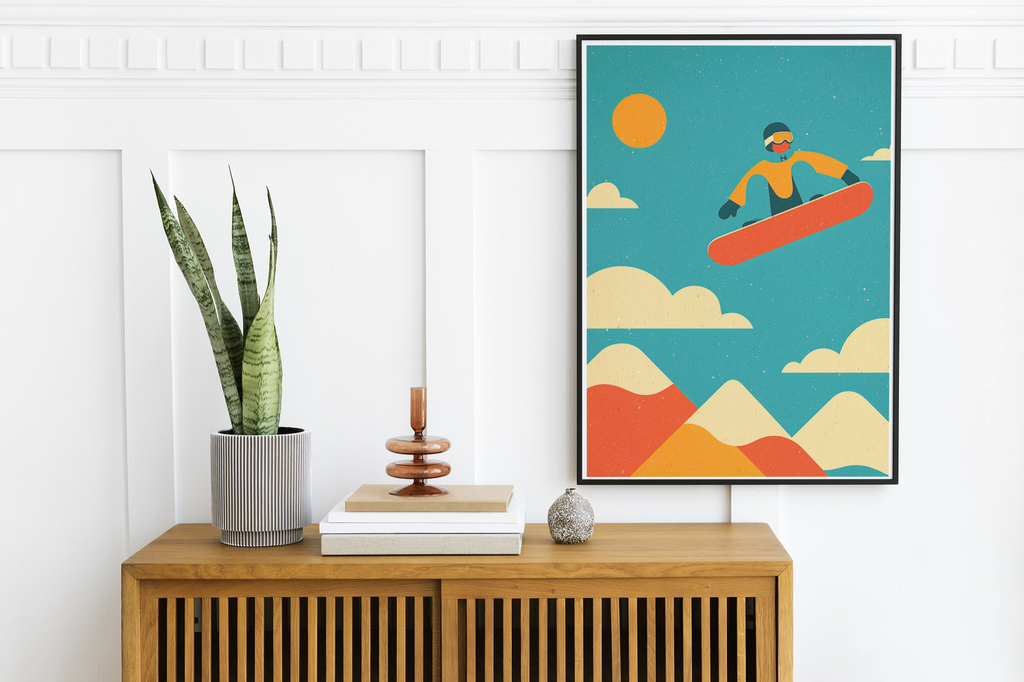 Snowboarding Wall Art