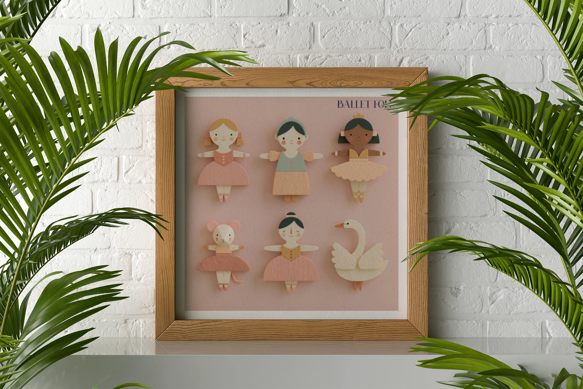 Ballet Folk Nursery Print