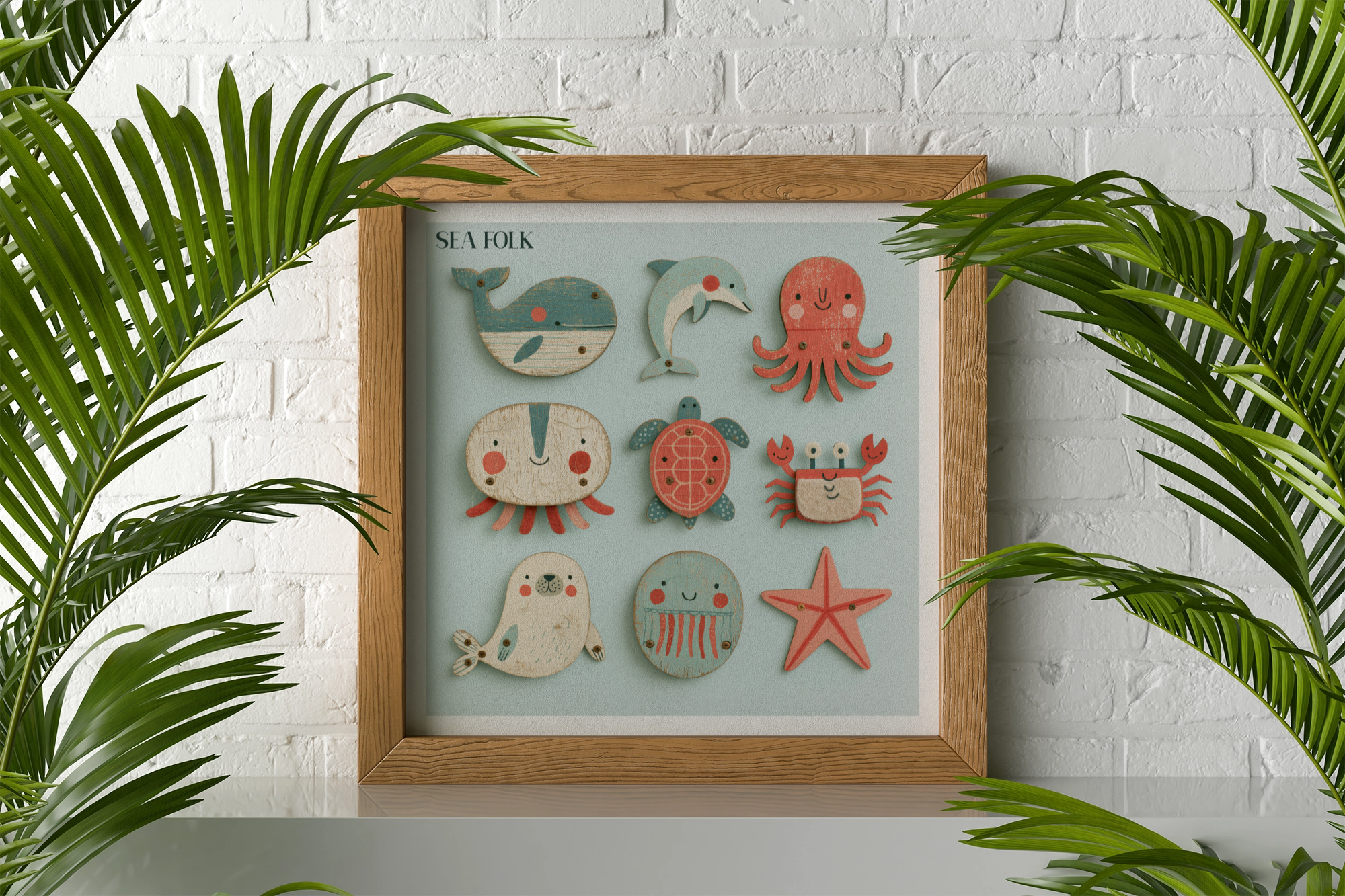 Sea Folk Nursery Print